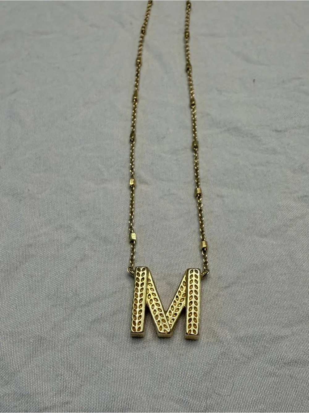 Gold Kendra Scott Letter Necklace